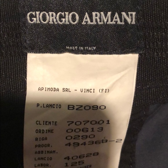 GIORGIO ARMANI - Navy Pants - Picture 3 of 3